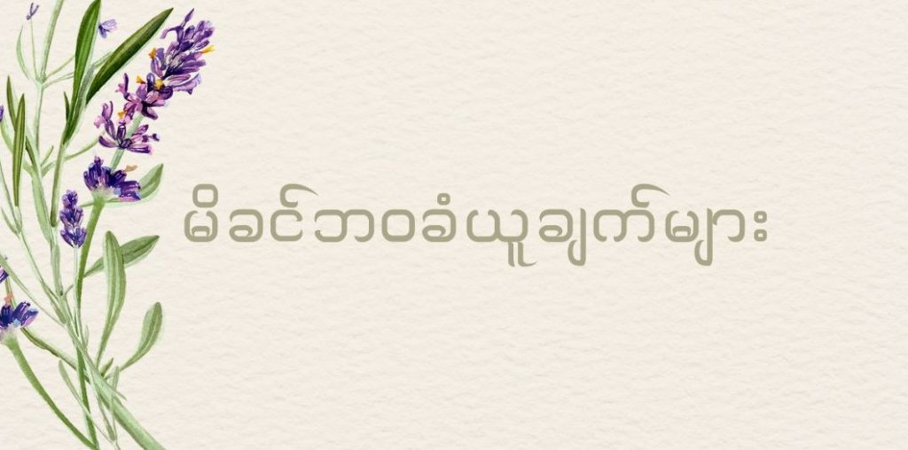 မိခင်ဘဝခံယူချက်များ (1)